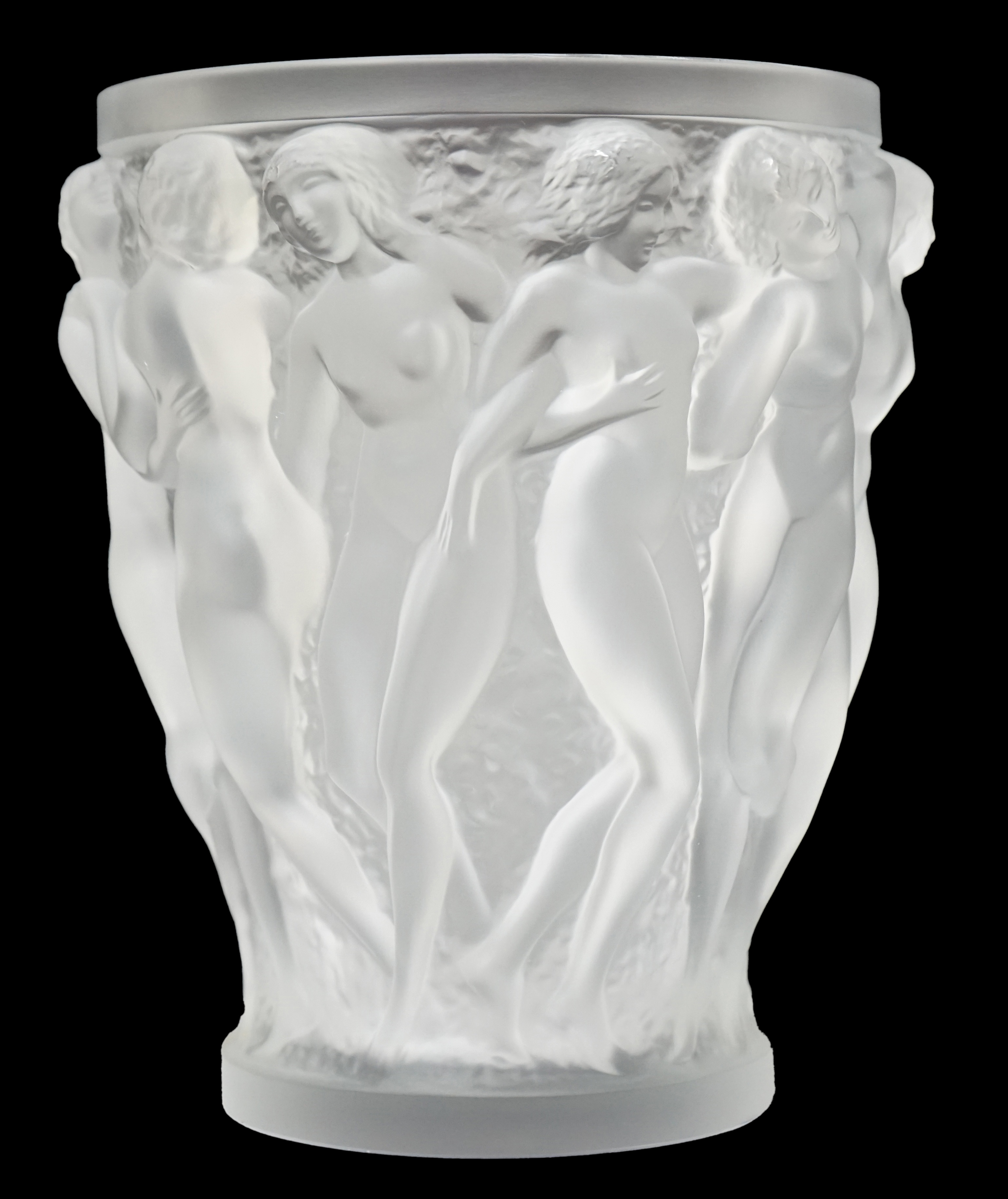 A large Lalique Bacchantes vase